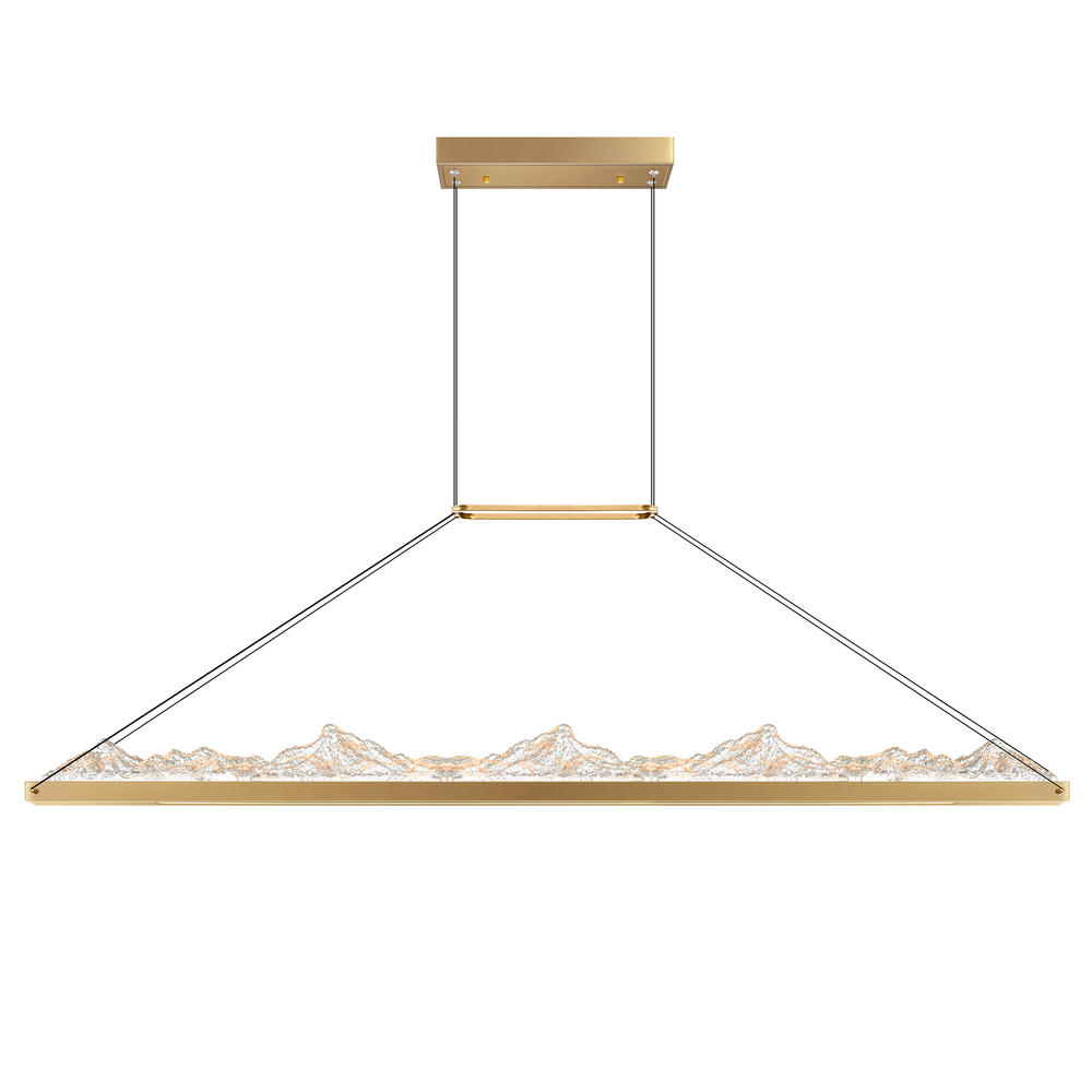 Himalayas Integrated LED Brass Chandelier