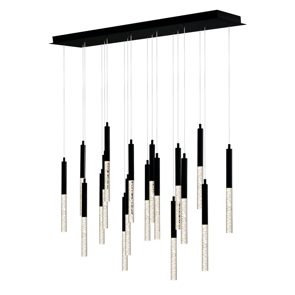 Dragonswatch Integrated LED Black Chandelier