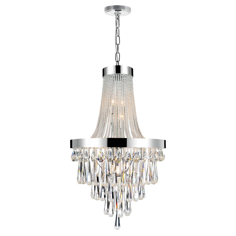 Vast 13 Light Down Chandelier With Chrome Finish