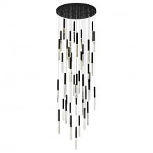 CWI Lighting 1703P32-45-101 - Dragonswatch LED Integrated Chandelier with Black Finish
