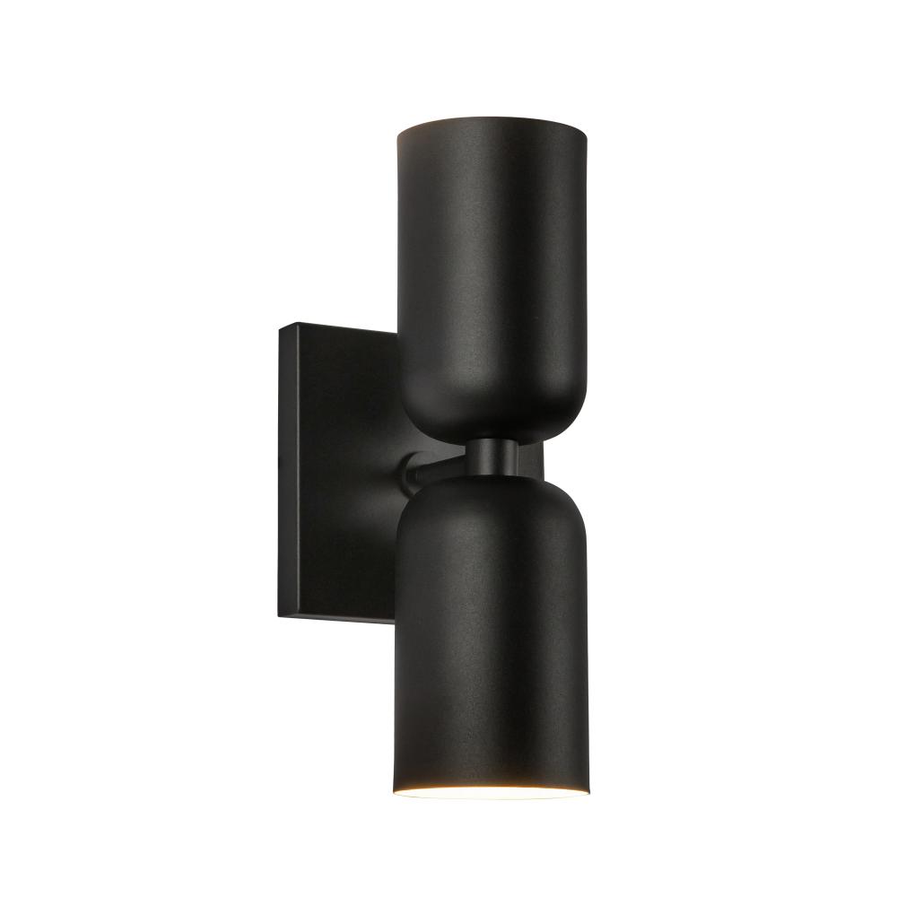Nola 12-in Black 2 Lights Wall Sconce
