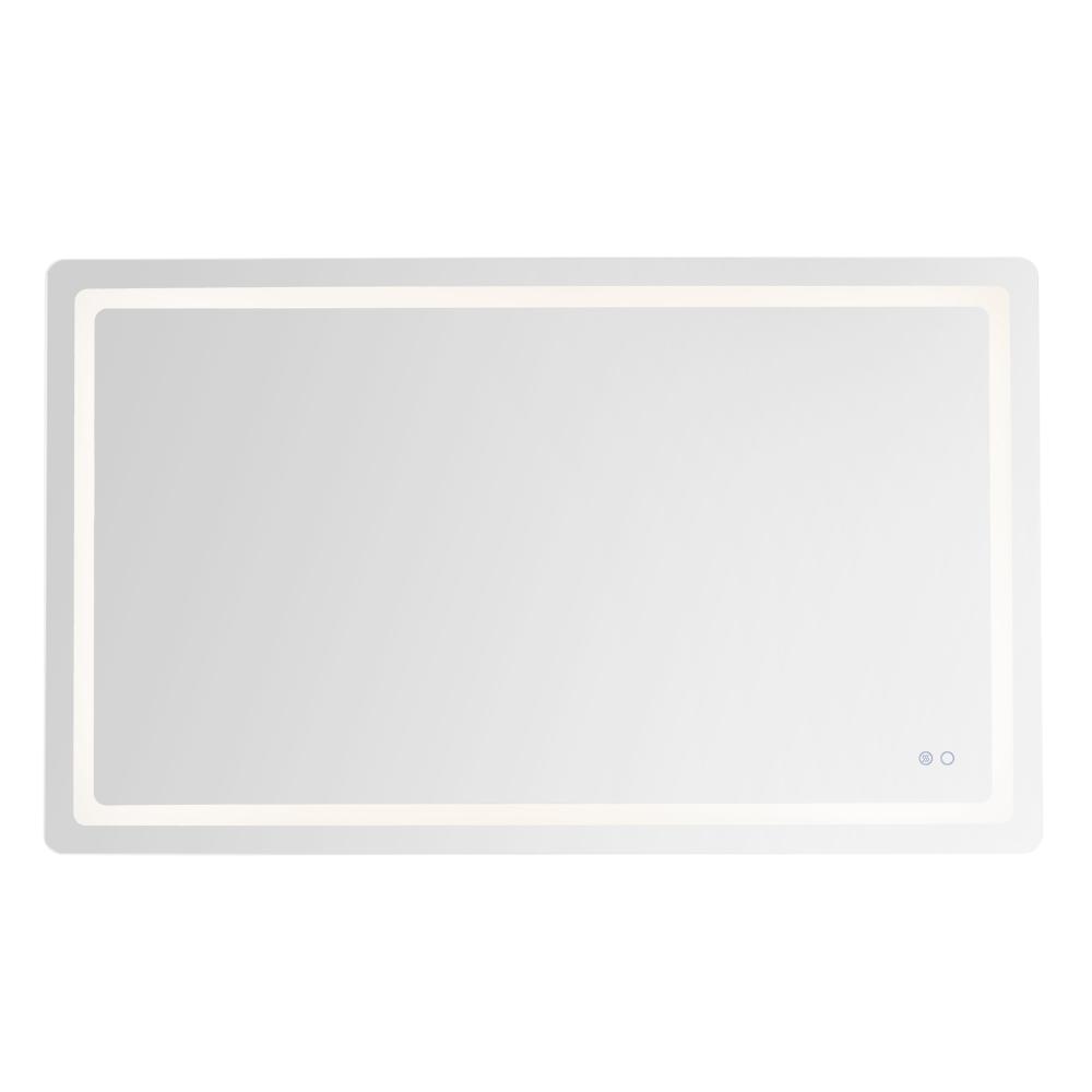 Seneca 60-in Sandblasted Merc Edge LED Vanity Mirror