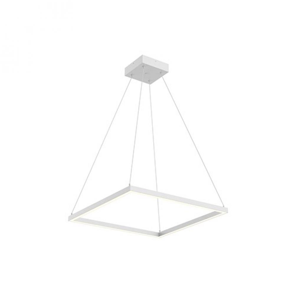 Piazza 24-in White LED Pendant