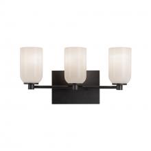 Kuzco Lighting Inc VL57718-BK/GO - Nola 18-in Black/Glossy Opal Glass Socket Vanity Light