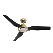 Casablanca Fan Company 53582 - Casablanca 52 inch Eula ENERGY STAR® Brass Damp Rated Ceiling Fan with LED Light Kit