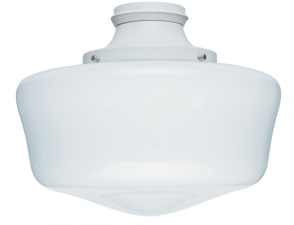 Hunter Original® Damp-Rated Traditional Globe Light Kit, White