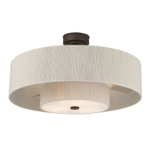 Hunter 52973 - Hunter 30 inch Brookside Matte Bronze Ceiling Fan with LED Light Kit and Handheld Remote