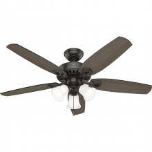 Hunter 52732 - Hunter 52 inch Builder Noble Bronze Ceiling Fan with LED Light Kit and Pull Chain