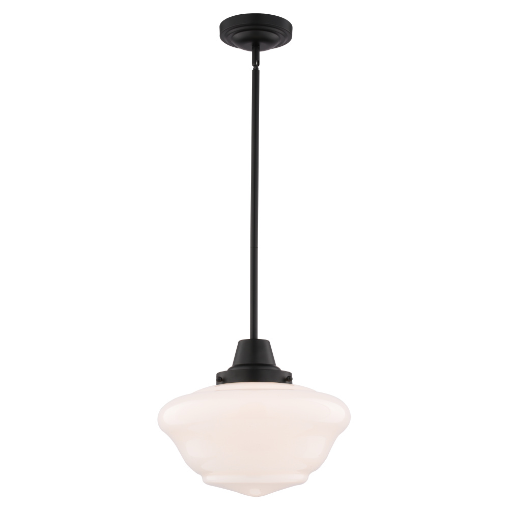 Eastgate 12-in. W 1 Light Pendant Matte Black