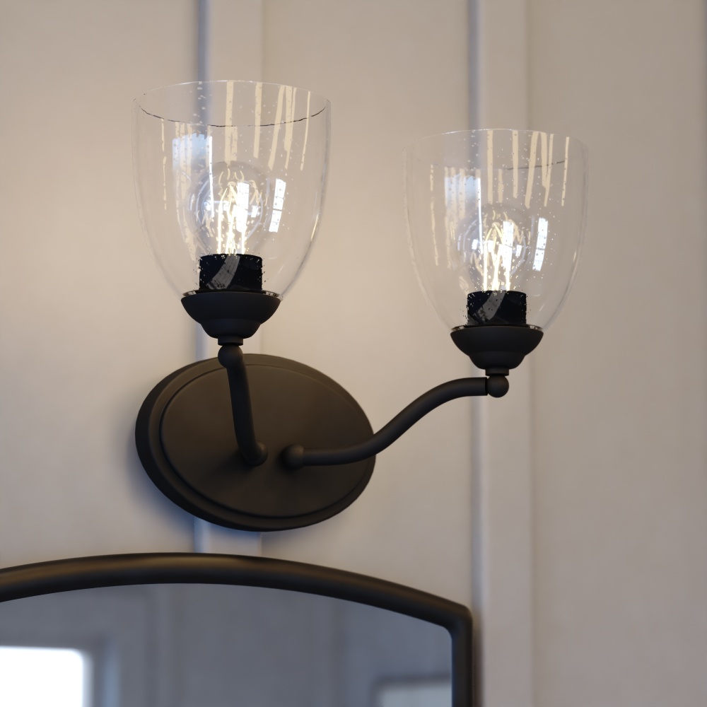 Bellwood 13.5-in. W 2 Light Vanity Matte Black