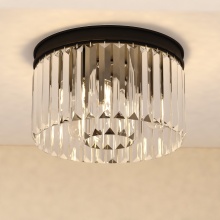 Vaxcel International C0321 - Allerton 12-in. W 3 Light Flush Mount Matte Black