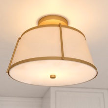 Vaxcel International C0328 - Marion 13-in. 2 Light Semi-Flush Mount Mystic Gold
