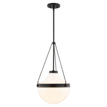 Vaxcel International P0449 - Lincoln 12.75-in. W 1 Light Pendant Matte Black
