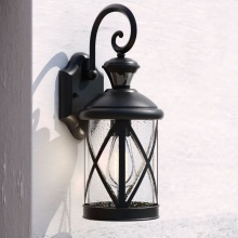 Vaxcel International T0435 - Henderson Motion Sensor Dusk to Dawn Outdoor Wall Light Textured Black