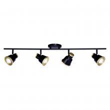 Vaxcel International C0208 - Fairhaven 4L LED Directional Ceiling Light Textured Black and Natural Brass