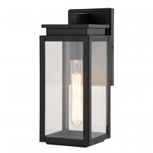 Vaxcel International T0776 - Uptown 5-in. W Outdoor Wall Light Matte Black