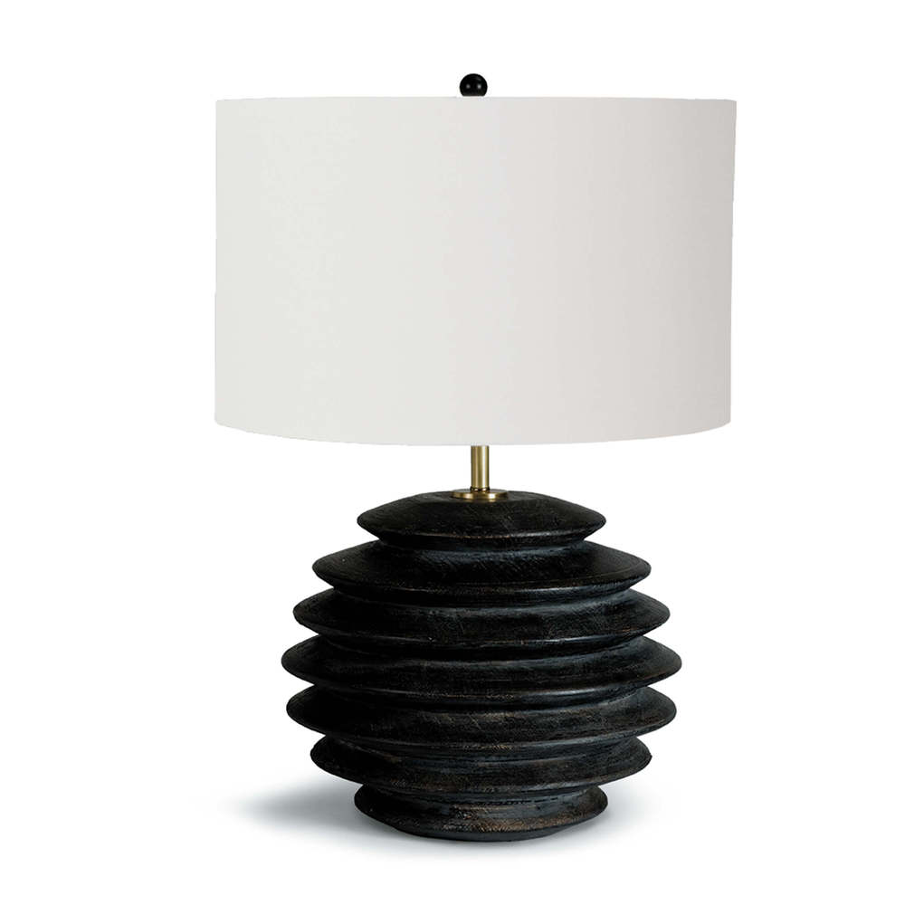 Regina Andrew Accordion Table Lamp Round (Ebony)