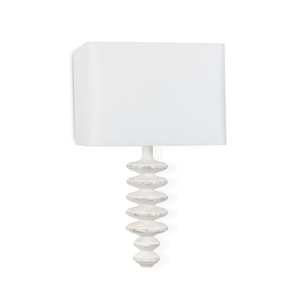 Regina Andrew Fishbone Sconce (White)