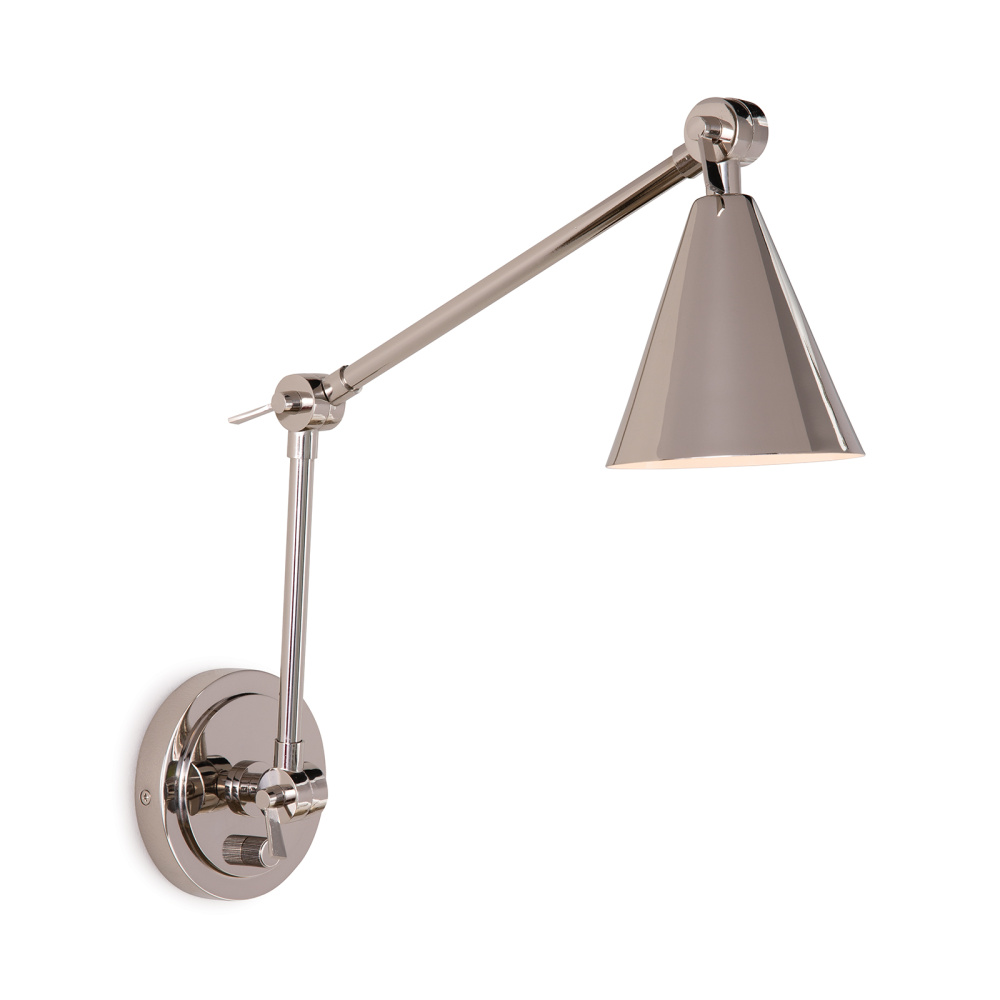 Regina Andrew Sal Task Sconce (Polished Nickel)