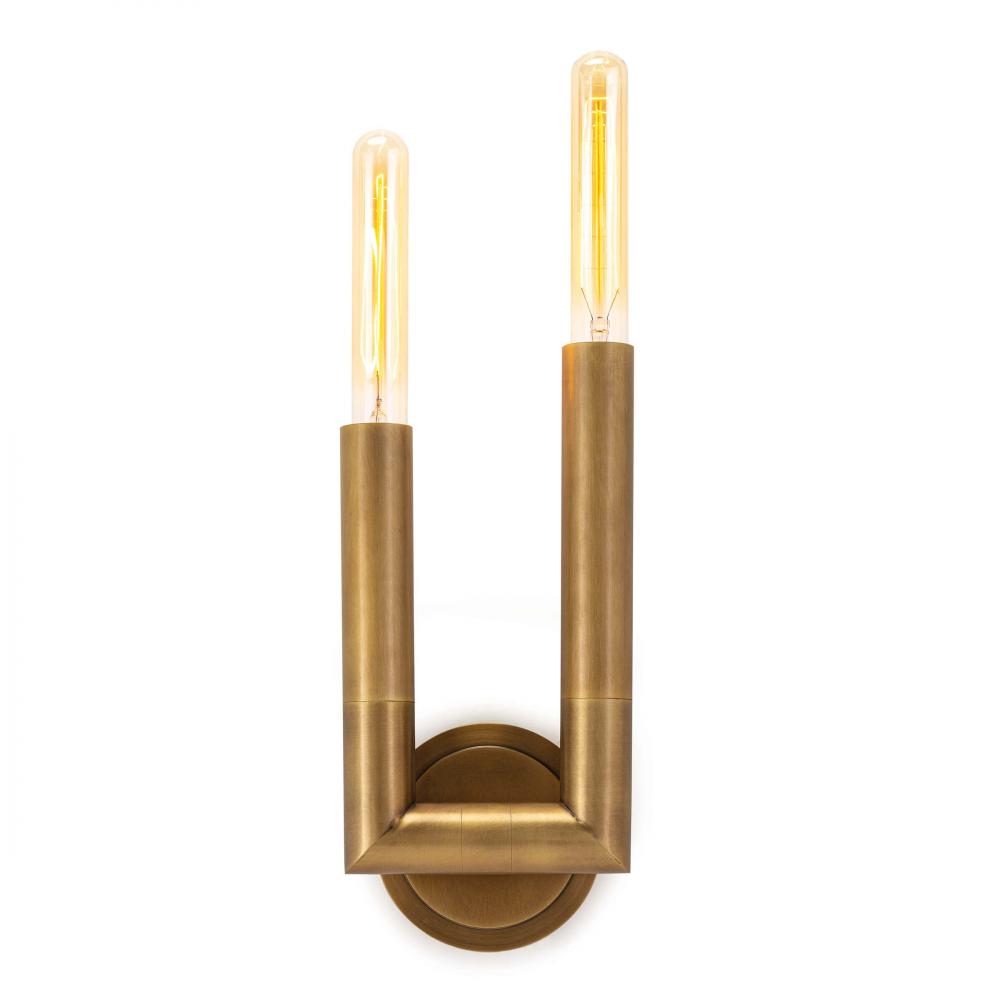 Regina Andrew Wolfe Sconce (Natural Brass)