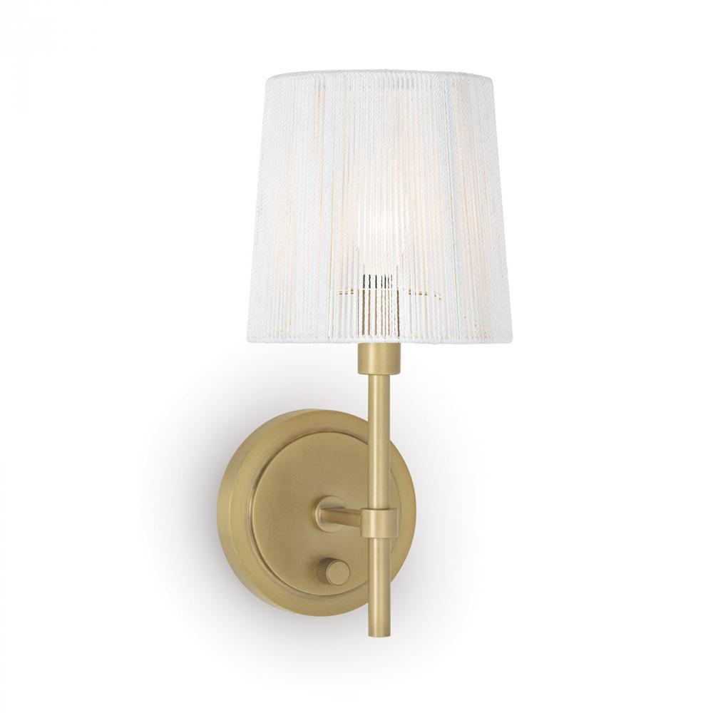 Regina Andrew Franklin Sconce (Natural Brass)