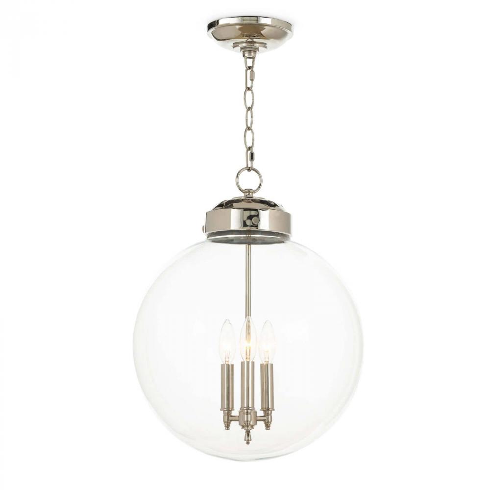 Regina Andrew Globe Pendant (Polished Nickel)