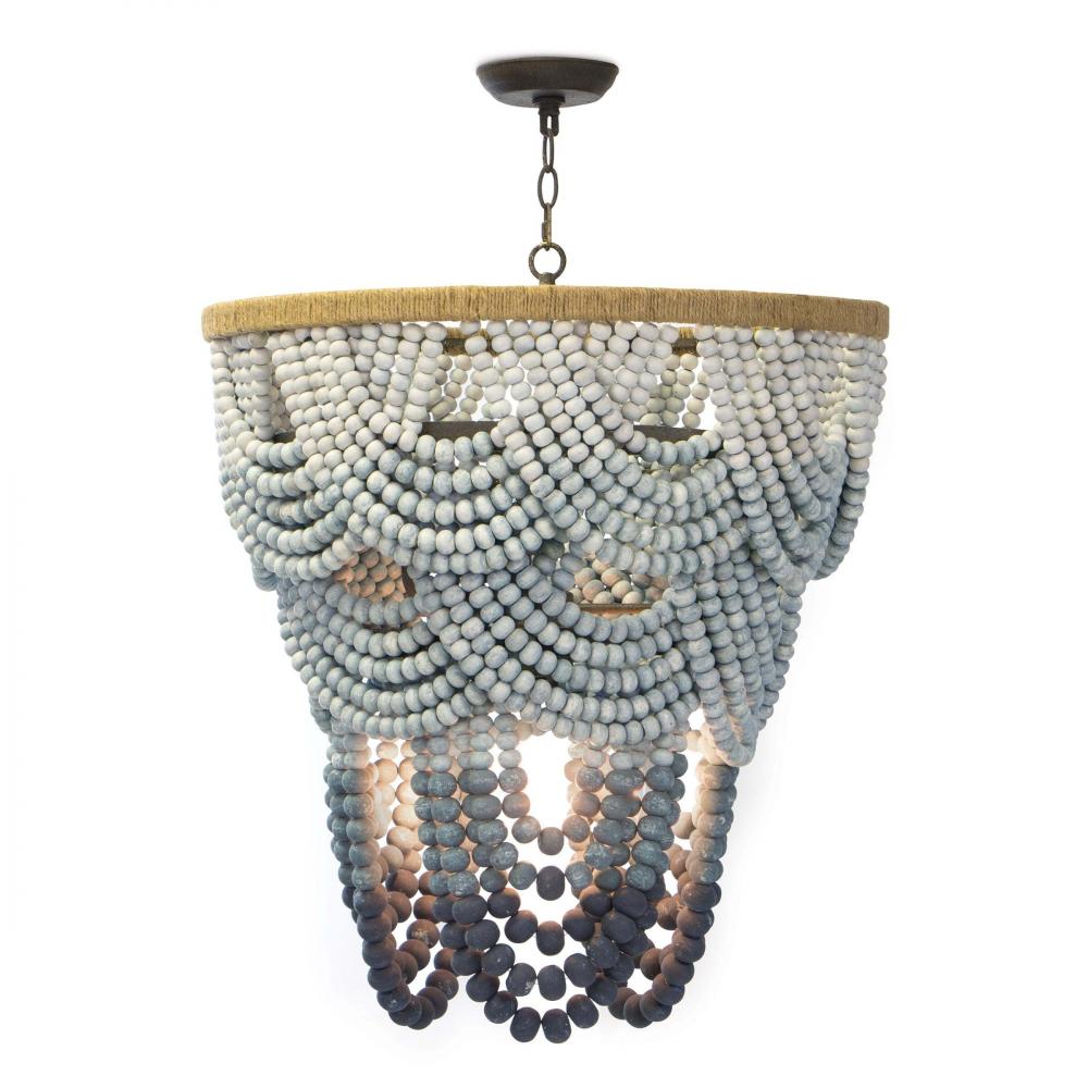 Regina Andrew Ombre Wood Bead Chandelier