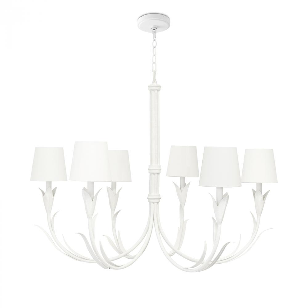 Regina Andrew River Reed Chandelier Small (White