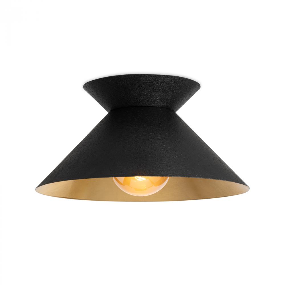 Regina Andrew Viggo Flush Mount (Black and Gold)