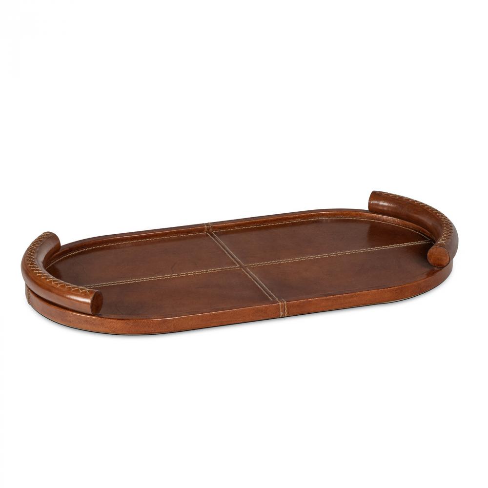 Regina Andrew Forte Leather Tray Oval (Cognac)