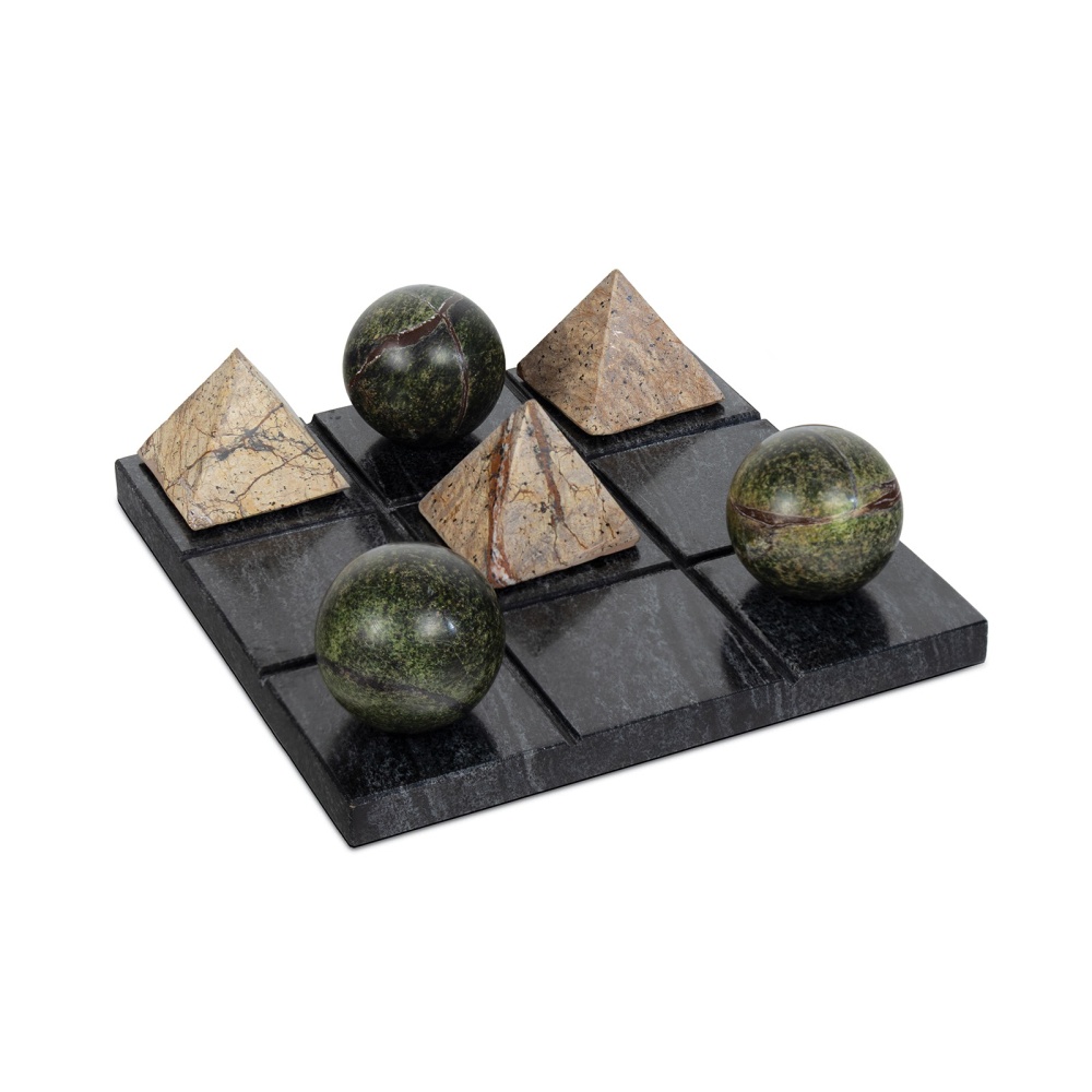 Regina Andrew Tic Tac Toe Marble Board; Dimensions 7W x 2.25H x 7D