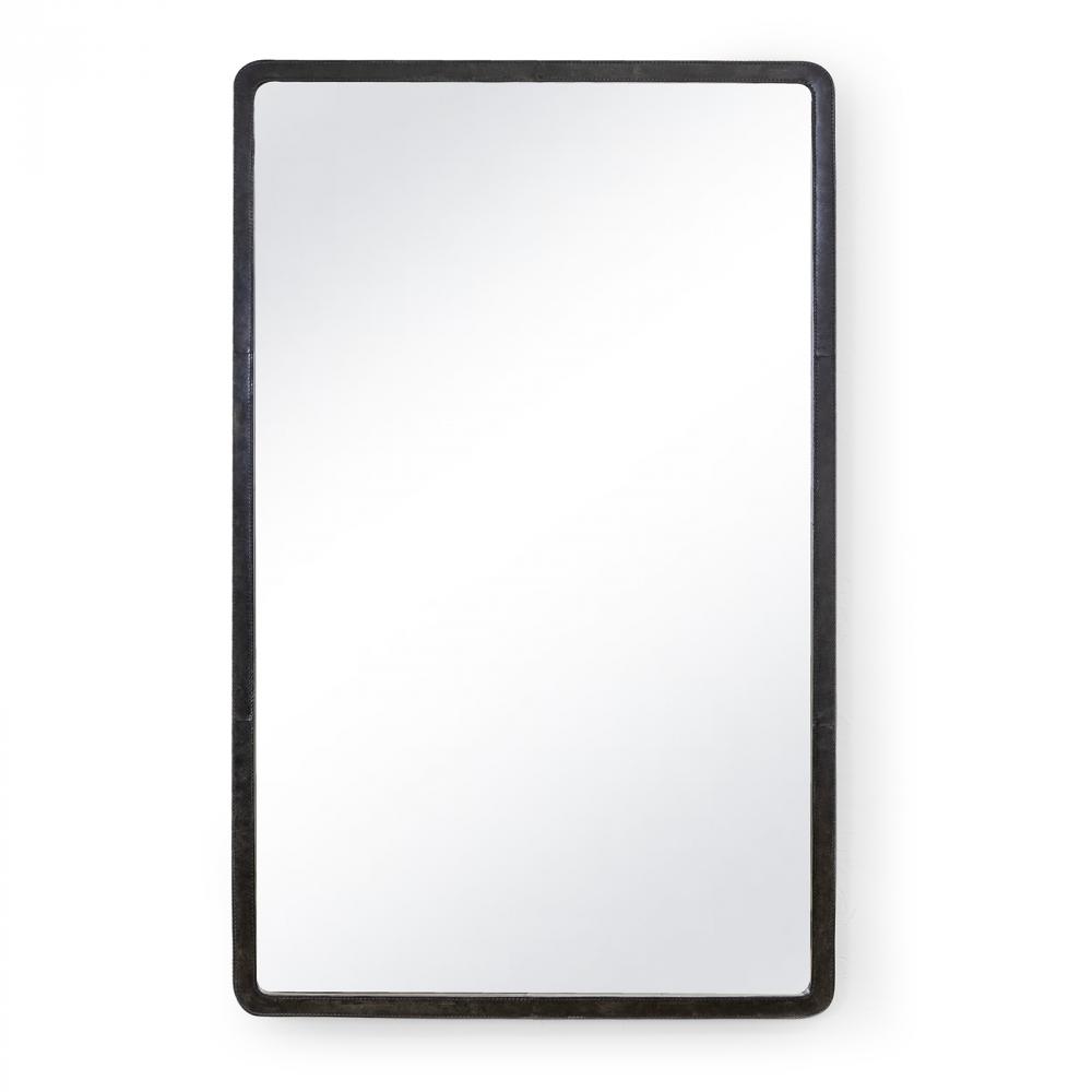 Regina Andrew Knox Leather Rectangle Mirror (Bla