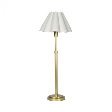 Regina Andrew 13-1681NB-WT - Regina Andrew Polly Buffet Lamp (Natural Brass w