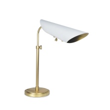 Regina Andrew 13-1682WTNB - Regina Andrew Vest Table Lamp (White and Natural Brass)