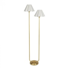 Regina Andrew 14-1066NB-WT - Regina Andrew Polly Floor Lamp (Natural Brass wi