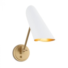 Regina Andrew 15-1249WTNB - Regina Andrew Vest Single Arm Sconce (White)