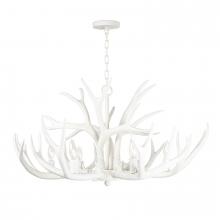 Regina Andrew 16-1064WT - Regina Andrew Antler Chandelier (White)