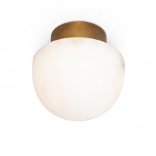 Regina Andrew 16-1398NB - Regina Andrew Parker Alabaster Flush Mount (Natural Brass)