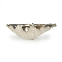 Regina Andrew 20-1036AMBSL - Regina Andrew Clam Bowl Small (Ambered Silver Leaf)