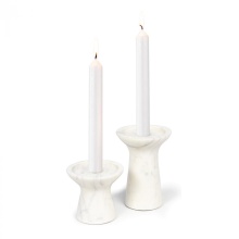 Regina Andrew 20-1455WT - Regina Andrew Klein Marble Candle Holder Set (White)