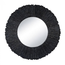 Regina Andrew 21-1073BLK - Regina Andrew Slate Mirror Round (Black)