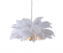 Terracotta Lighting H22108-5W - Denali White Feather Chandelier