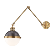 Hudson Valley 4011-ADB - 1 LIGHT SWING ARM WALL SCONCE