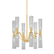 Hudson Valley 6813-AGB - HARPSWELL Chandelier