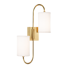 Hudson Valley 9100-AGB - 2 LIGHT WALL SCONCE
