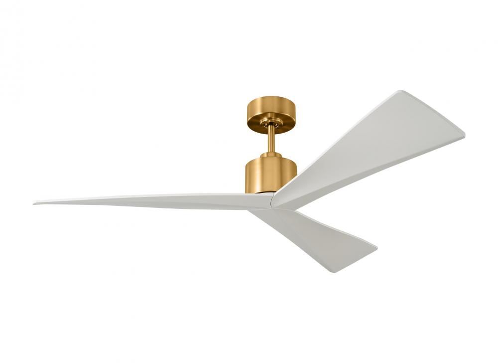 Adler 52-inch indoor/outdoor Energy Star ceiling fan in burnished brass finish