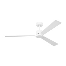 Visual Comfort & Co. Fan Collection 3RZSM60RZW - Rozzen Smart 60 Ceiling Fan in Matte White with Matte White Blades