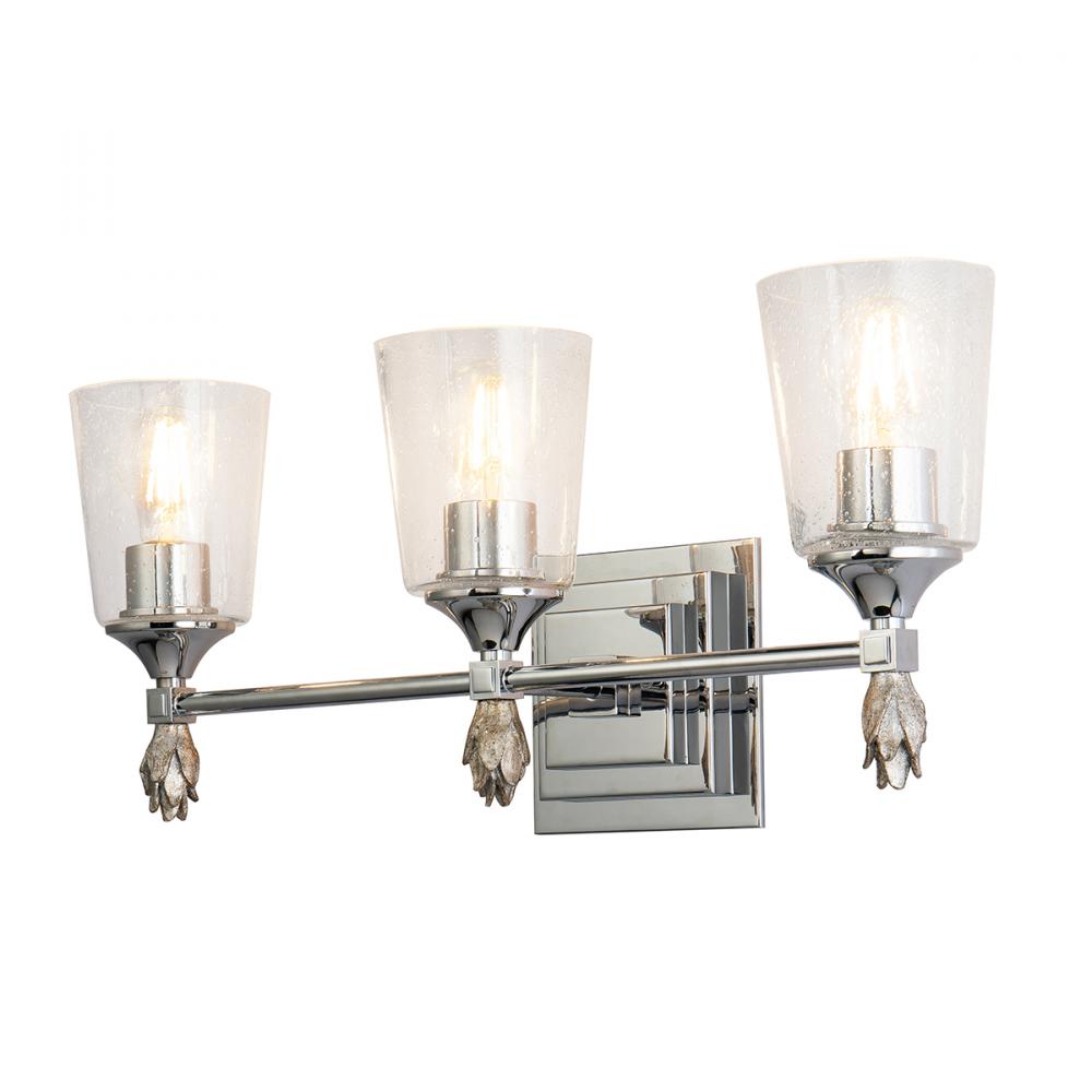 Vetiver 3 Light Vanity In Chrome