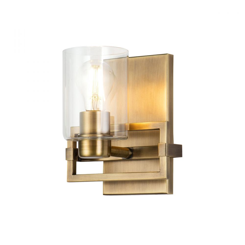 Estes 1 Light Wall Sconce In Aged Brass