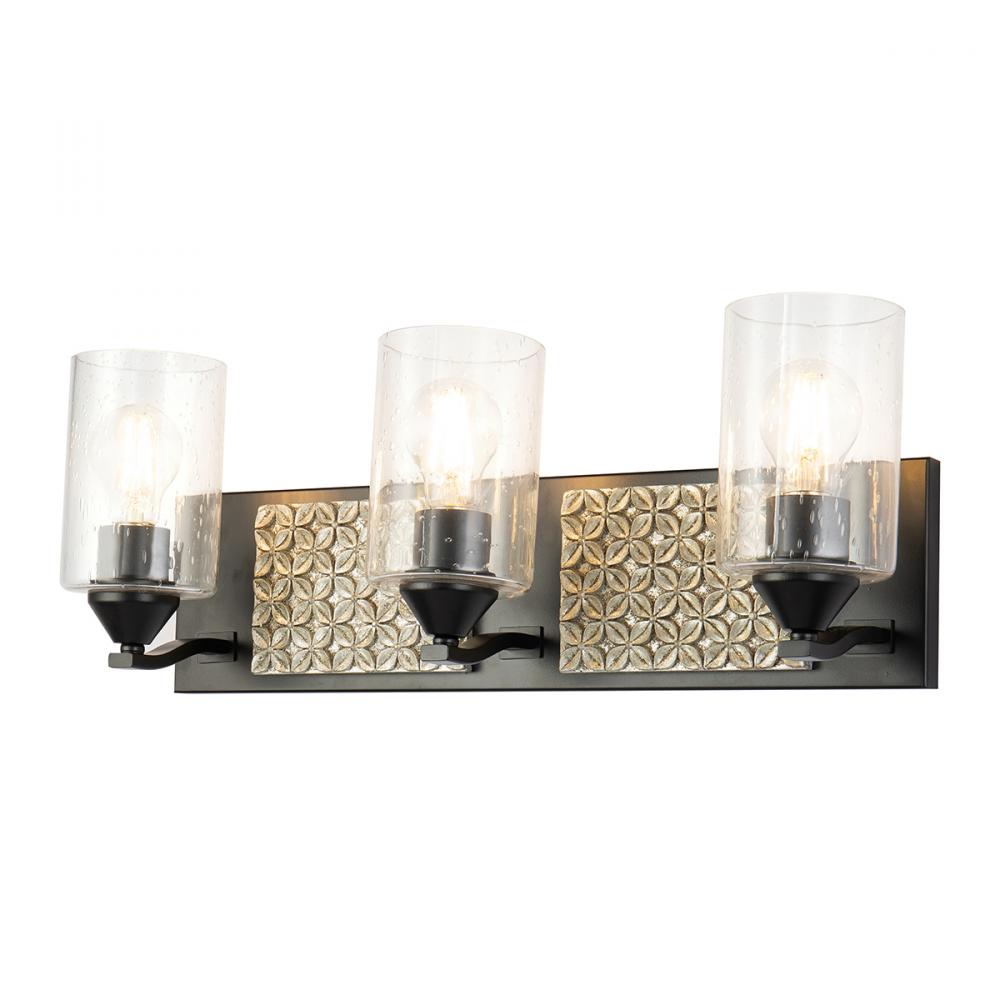 Arcadia 3 Light Bath Bar In Black